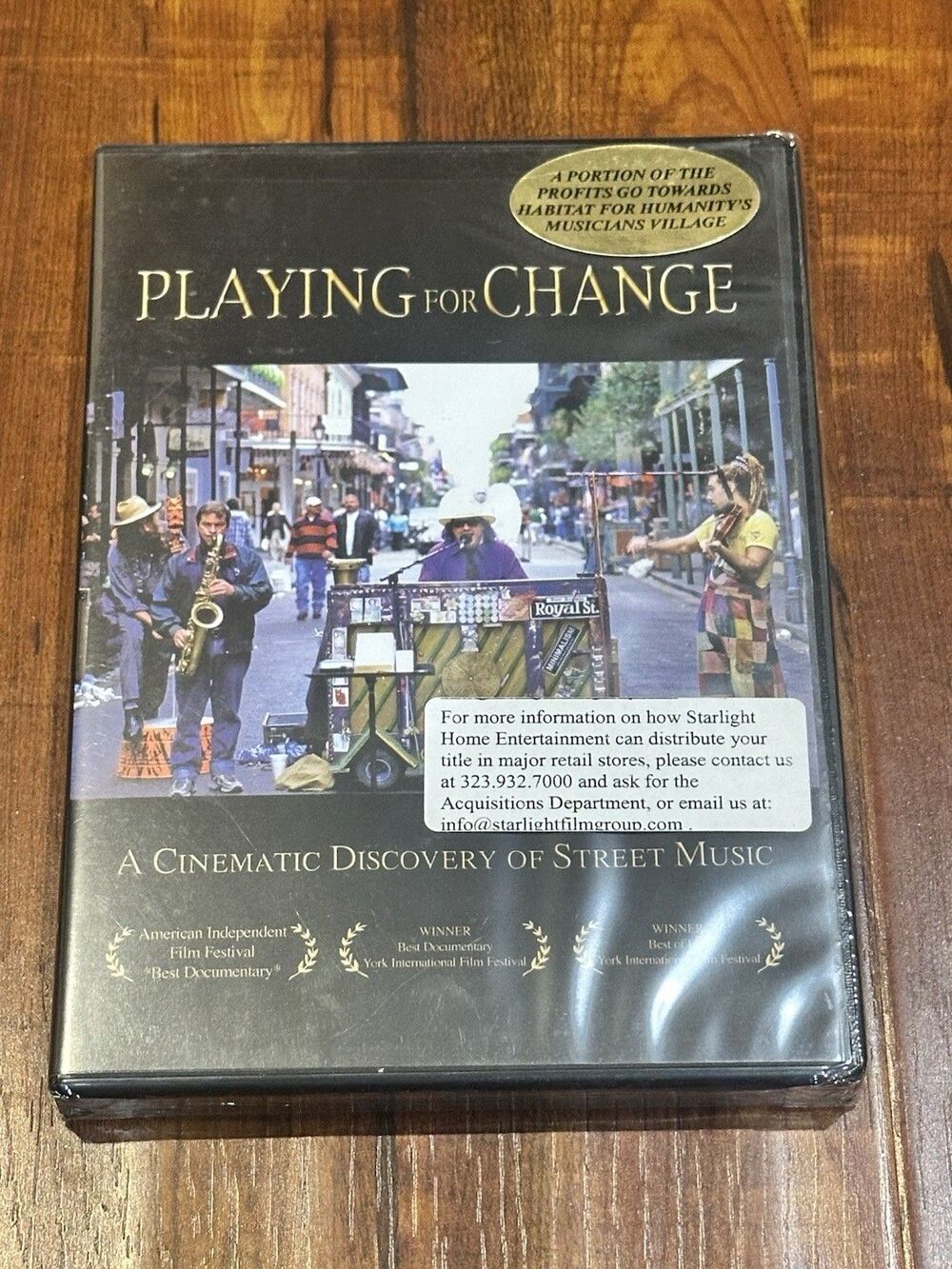 Playing for Change A Cinematic Discovery of Street Music 2006 DVD - New & Sealed